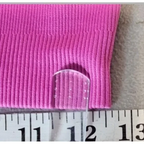 J. Crew SculptStretch Womens M High Rise Ribbed Pink Bike Shorts - Picture 5 of 11